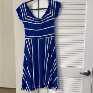 Ann Taylor Loft Striped Dress.  Size Medium